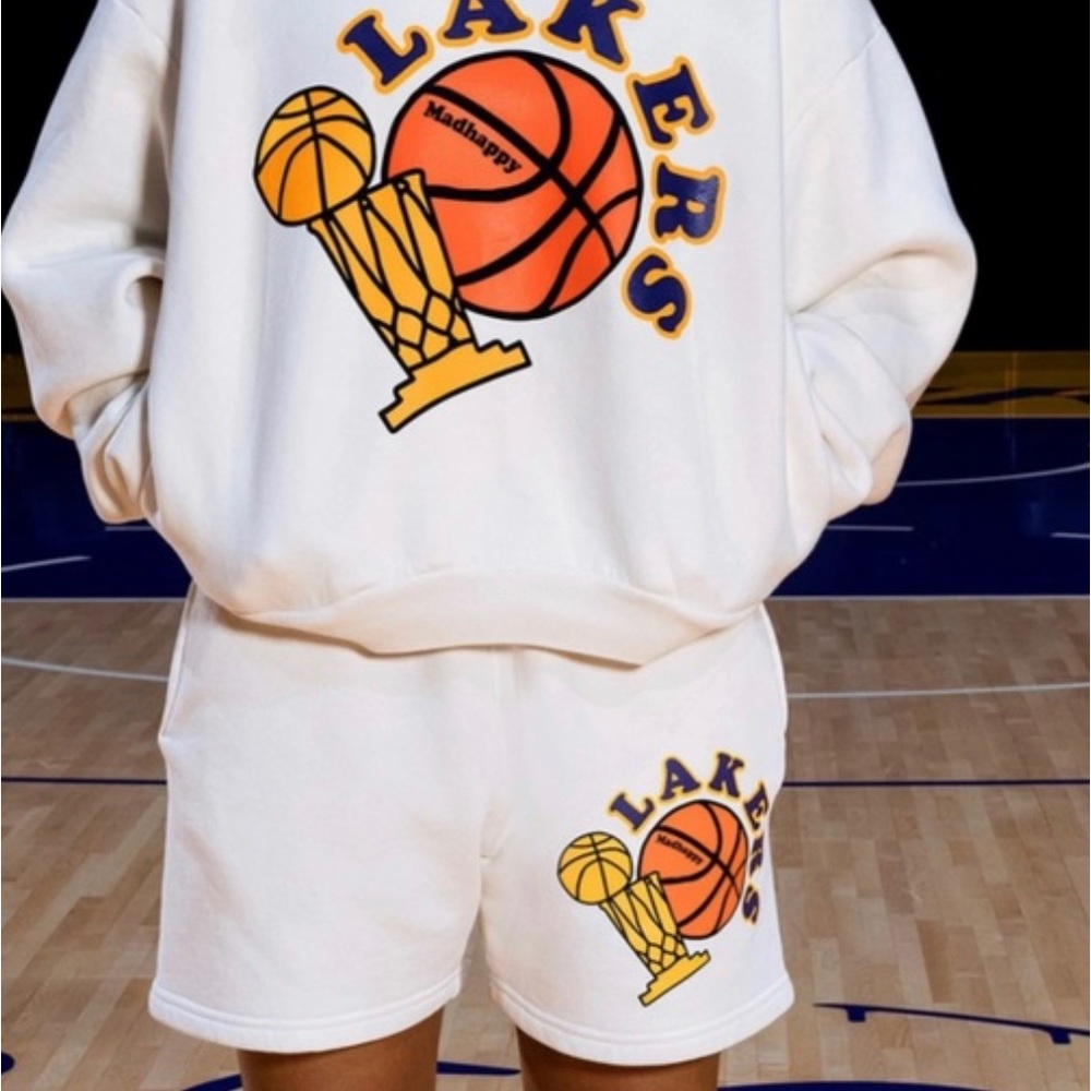 MADHAPPY X LAKERS HERITAGE SHORT